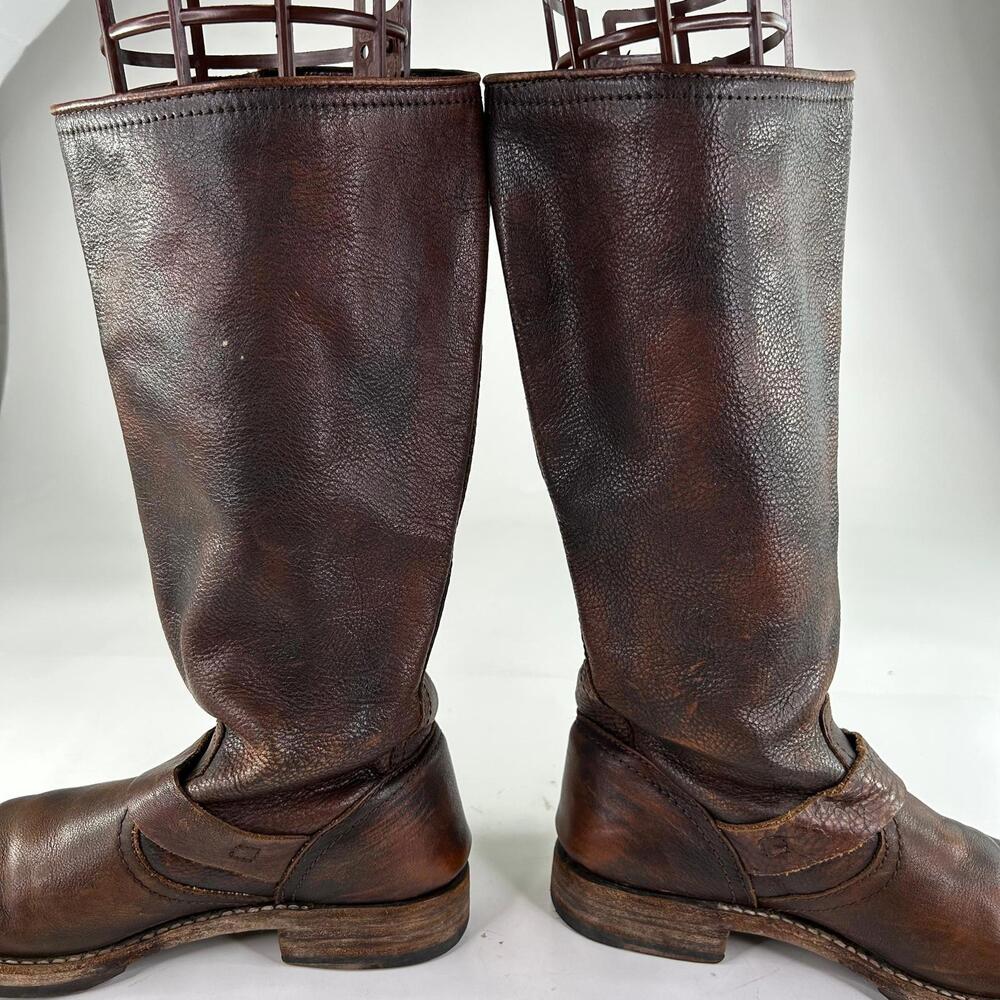 FRYE Veronica Slouch Women's Tall Boot US 7.5 B Leather Engineer Moto Boots - Picture 11 of 14